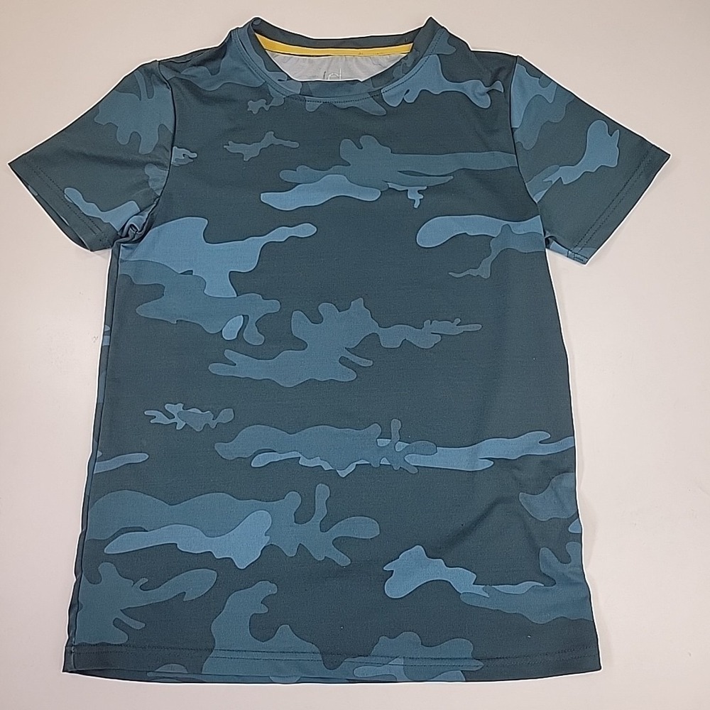 Ideology Core Tops Boys Sz M Shirt Green Camo QuickDry Moisture Wicking Comfort